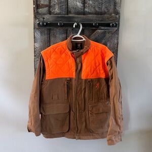 Men's Browning Hunting Full Zipper Jacket w/Zip Away Sleeves to Convert to Vest